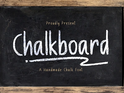 Chalk Board - A Handmade Chalk Font authentic chalk children decorative fun graffiti handbrush handdrawn handlettering kids natural playful school textured