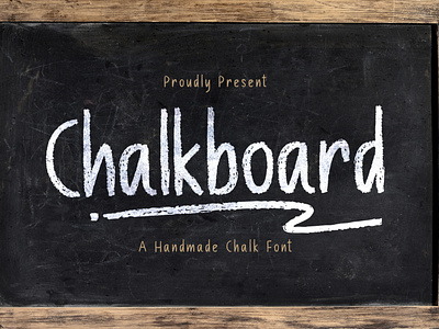 Chalk Board - A Handmade Chalk Font