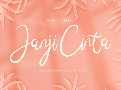 Janji Cinta - Handwritten Font calligraphy casual elegant feminime handdrawn handlettering handwritten ligature logotype lovely luxury modern signature stylish whimsical