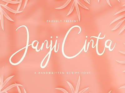 Janji Cinta - Handwritten Font