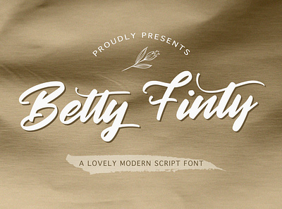 Betty Finty - Modern Script Font 80s alternates bold calligraphy casual handdrawn handlettering handwritten ligature modern puaencode retro vintage whimsical