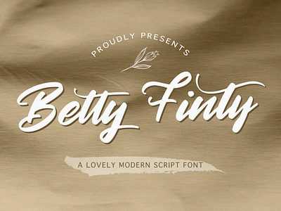 Betty Finty - Modern Script Font