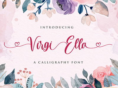 Virgi Ella - Lovely Calligraphy Font