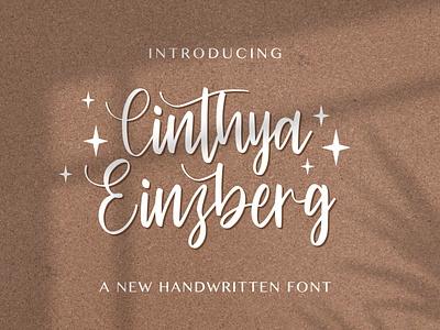 Cinthya Einzberg - Handwritten Font