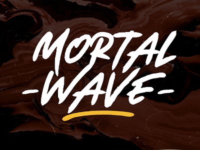 Mortal Wave - Dry Brush Font