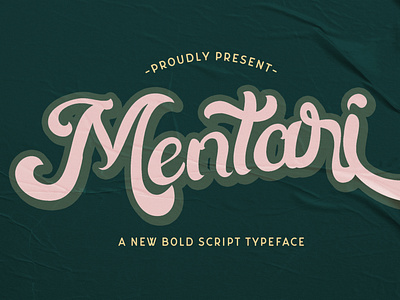 Mentari - Bold Script Font