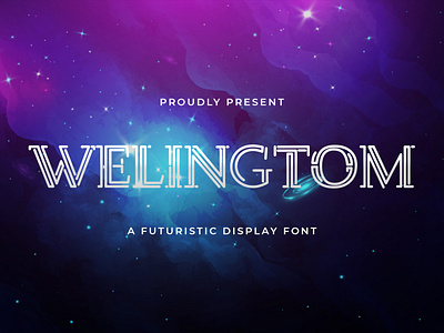 Welingtom - Futuristic Display Font