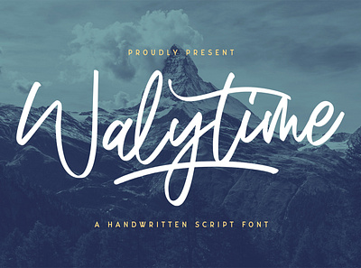 Walytime - Handwritten Font calligraphy casual elegant feminime handdrawn handlettering handwritten ligature logotype lovely luxury modern signature stylish whimsical