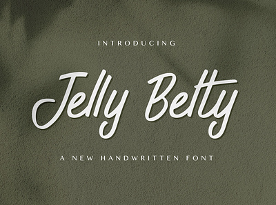 Jelly Belty! - Handwritten Font calligraphy casual elegant feminime handdrawn handlettering handwritten ligature logotype lovely luxury modern signature stylish whimsical