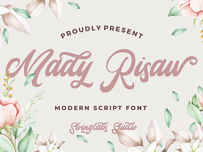 Mady Risaw - Modern Script Font