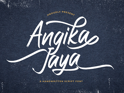 Angika Jaya - Handwritten Font