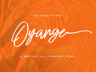 Oyange - Brush Calligraphy Font