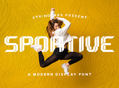 Sportive - Modern Display Font bold casual decorative display elegant font handlettering italic lettering logotype modern sans sansserif stylish typography