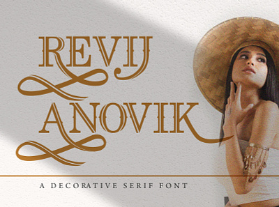 Revij Anovik - Decorative Serif Font alternates casual decorative display elegant font handlettering handwritten lettering logotype modern serif stylish typography
