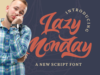 Lazy Monday - Bold Script Font