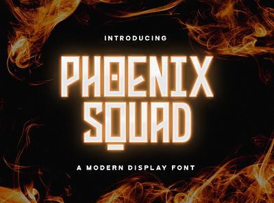 Phoenix Squad - Modern Display Font decorative display displaysans esport futuristic logotype modern multilingual sans sansserif scifi techno typography various