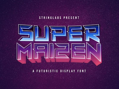 Super Maizen - Modern Futuristic Font