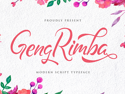 Geng Rimba - Modern Script Font