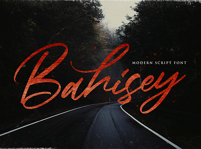 Bahisey - Modern Script Font bold brush calligraphy font groovy handdrawn handlettering logotype modern retro script stylish vintage whimsical