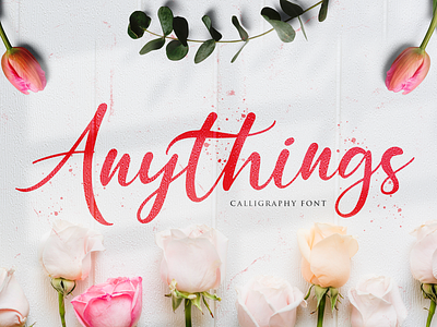 Anythings - Calligraphy Font