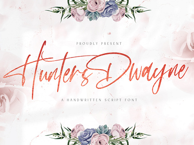 Hunthers Dwayne - Handwritten Font