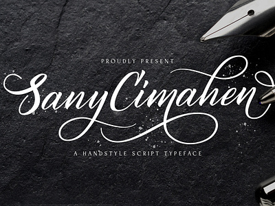 Sany Cimahen - Handwritten Font