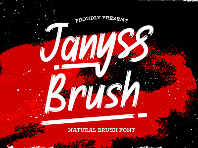 Janyss Brush - Natural Brush Font