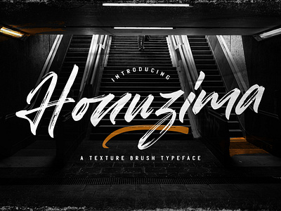 Honuzima - Handbrush Script Font