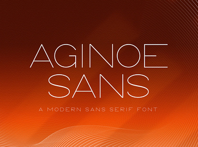 Aginoe - Modern Sans Serif Font bold branding display elegant font italic modern readable regular sans sansserif smooth typeface typography variable