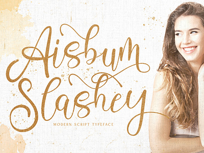 Aisbum Slashey - Modern Script Font