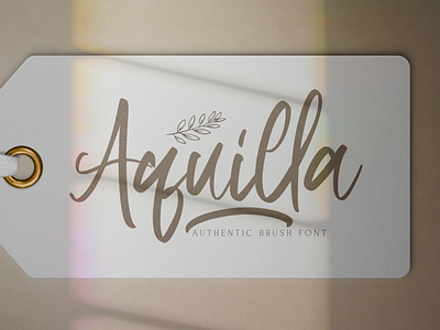 Aquilla - Brush Script Font