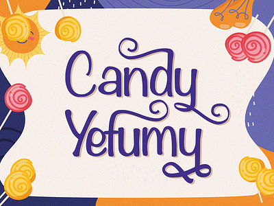 Candy Yefumy - Playful Display Font