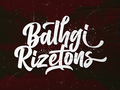 Balhgi Rizetons - Bold Script Font