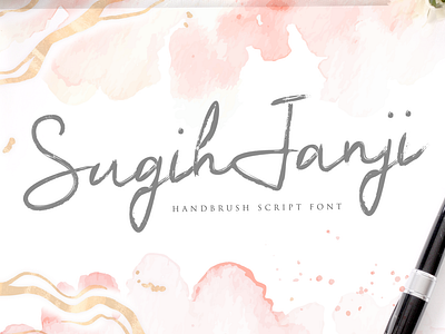 Sugih Janji - Handbrush Script Font