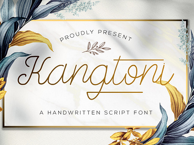 Kangtoni - Monoline Script Font