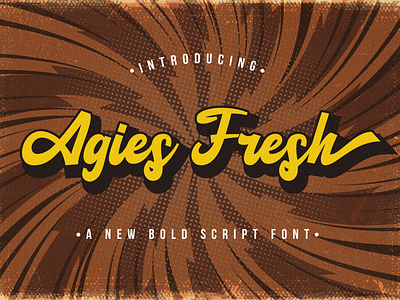 Agies Fresh - Retro Bold Script Font