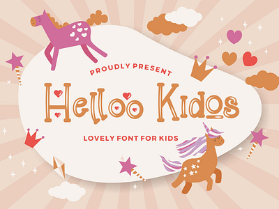 Helloo Kidos - Playful Display Font