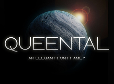Queental - Elegant Sans Serif Font book cover family fiction font futuristic logotype minimal sans sansserif science scifi space trend typeface