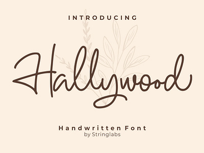 Hallywood - Handwritten Font