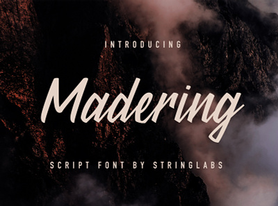 Madering - Classy Script Font calligraphy classy font handdrawn handlettering handwritten handwritting letter logotype modern otf script ttf typography woff