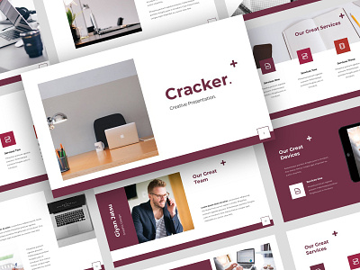 Cracker - Creative PowerPoint Template agency branding business company corporate creative creative agency design marketing modern personal powerpoint powerpoint design powerpoint template presentation template