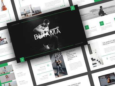 Birama - Music PowerPoint Template agency art artist business company corporate creative genre guitar instrument masterpiece modern music music artist playlist powerpoint powerpoint design powerpoint template presentation song