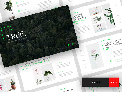 Tree - Green Energy PowerPoint Template