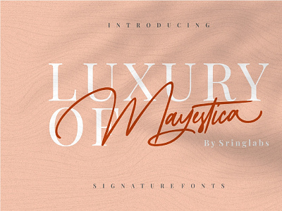 Mayestica - Luxury Signature Font