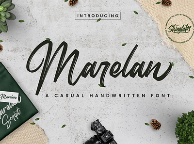 Marelan - Casual Handwritten Font calligraphy casual handbrush handdrawn handlettering handwritten handwritting letter ligatures logotype otf script ttf typography