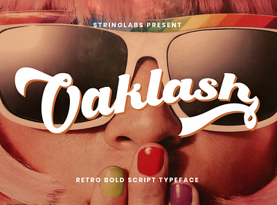 Oaklash - Retro Bold Script Font 80s bold calligraphy classic cursive handlettering handmade lettering logotype retro script sporty typeface vintage wedding