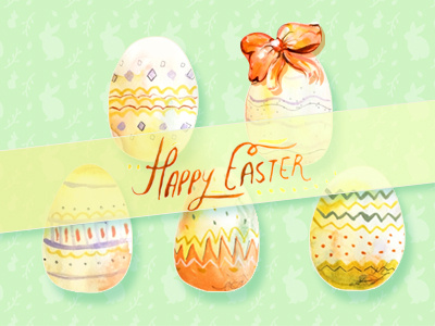 Easter Eggs Set download egg eggs free icon icons photoshop resource set watercolor