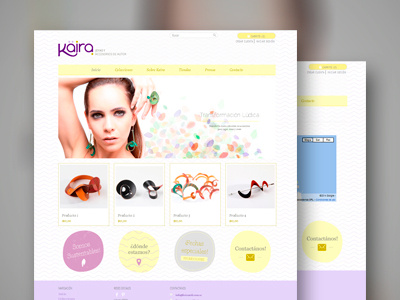 Kaira Landing Page catalogue design home page jewelry landing page shop store web website