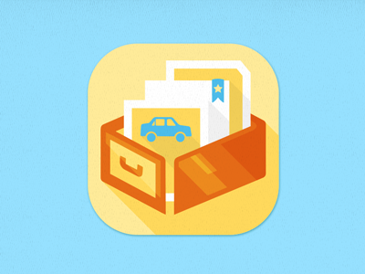 Collections Icon box collection design flat graphics icon mobile papers