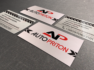 Business Card Auto Priton graphic design logo